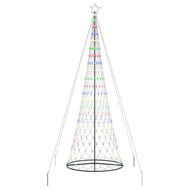 Vidaxl led kerstboom met 455 led multikleur 184.5 cm metaal
