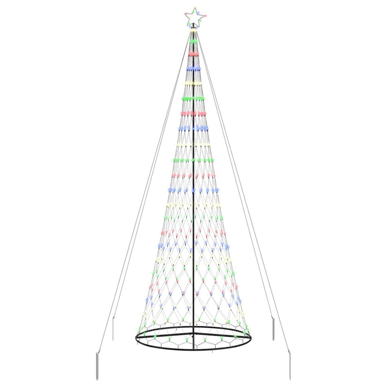 Load image into Gallery viewer, Vidaxl led kerstboom met 455 led multikleur 184.5 cm metaal
