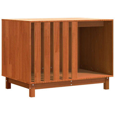 Vidaxl hondenhuis wasbruin 100 x 70 x 70 cm massief grenenhout