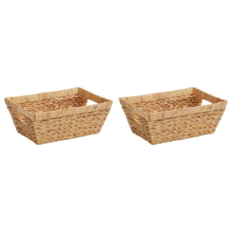Load image into Gallery viewer, Vidaxl opslagmanden 2 pcs naturel 38 x 28 x 15 cm waterhyacint
