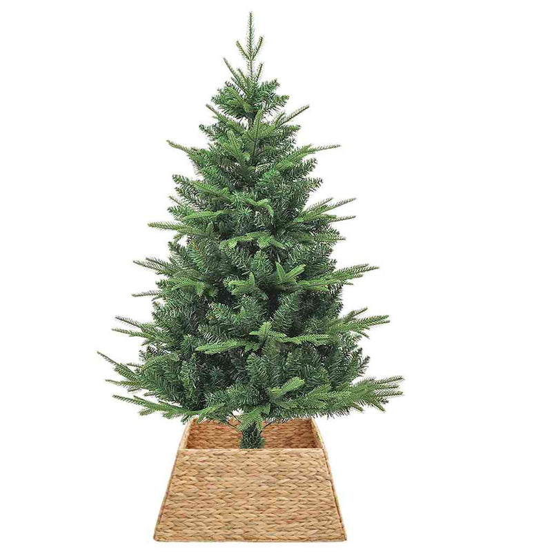 Load image into Gallery viewer, Vidaxl kerstboomkraag bruin 70 x 70 x 28 cm waterhyacint
