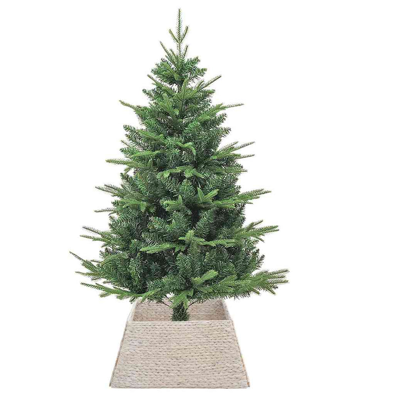 Load image into Gallery viewer, Vidaxl kerstboomkraag wit 70 x 70 x 28 cm waterhyacint
