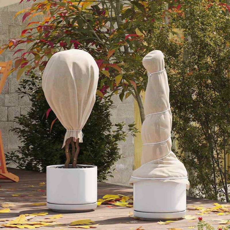 Load image into Gallery viewer, Vidaxl vorstbescherming plantvlies beige 50 x 1,6 m niet-geweven stof
