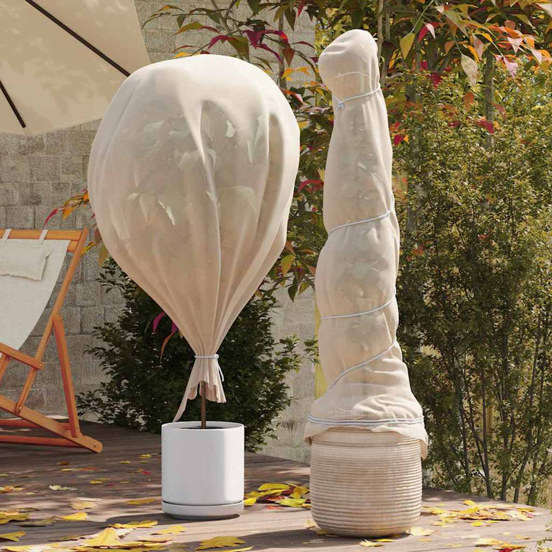 Load image into Gallery viewer, Vidaxl vorstbescherming plantvlies beige 50 x 3,2 m niet-geweven stof
