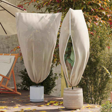 Vidaxl vorstbescherming plantenfleece covers 5 pcs beige 1,55 x 1 m