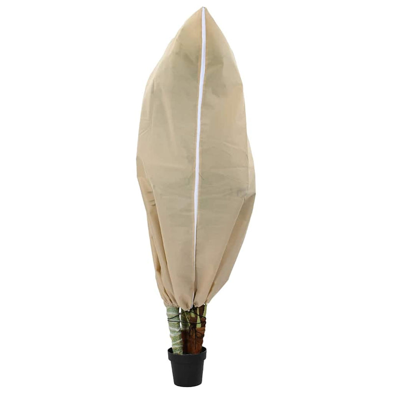 Load image into Gallery viewer, Vidaxl vorstbescherming plantenfleece covers 5 pcs beige 1,55 x 1 m
