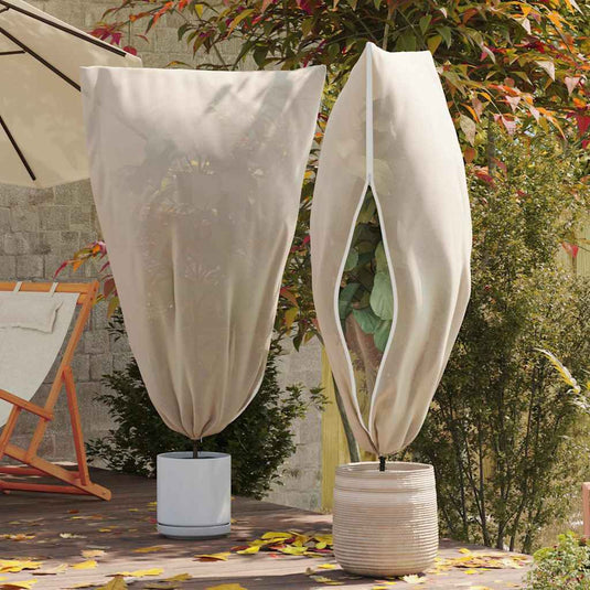 Vidaxl vorstbescherming plantenfleece covers 5 pcs beige 1,8 x 1,2 m