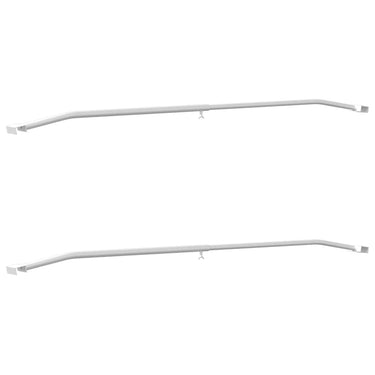 Vidaxl zeildoekbevestiging voor aanhangwagens 2 pcs zilver 100-145 cm