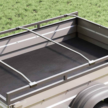 Vidaxl zeildoekbevestiging voor aanhangwagens 4 pcs zilver 100-145 cm