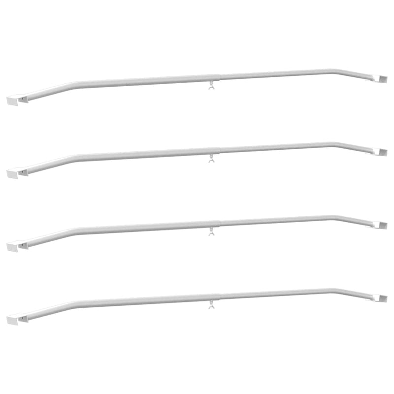 Load image into Gallery viewer, Vidaxl zeildoekbevestiging voor aanhangwagens 4 pcs zilver 100-145 cm
