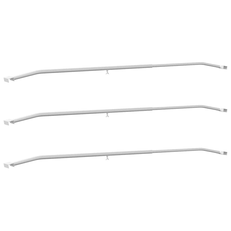 Load image into Gallery viewer, Vidaxl zeildoekbevestiging voor aanhangwagens 3 pcs zilver 130-210 cm
