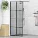 Vidaxl inloop douche wand zwart 80 x 195 cm gehard glas