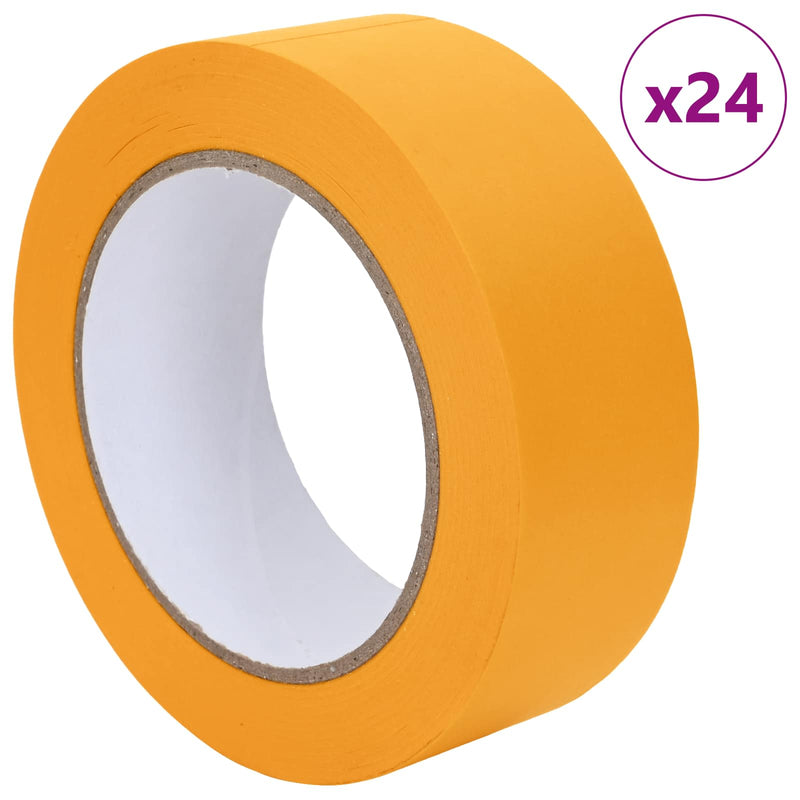 Load image into Gallery viewer, Vidaxl verf maskertapes 24 st geel 38mm x 50m papier

