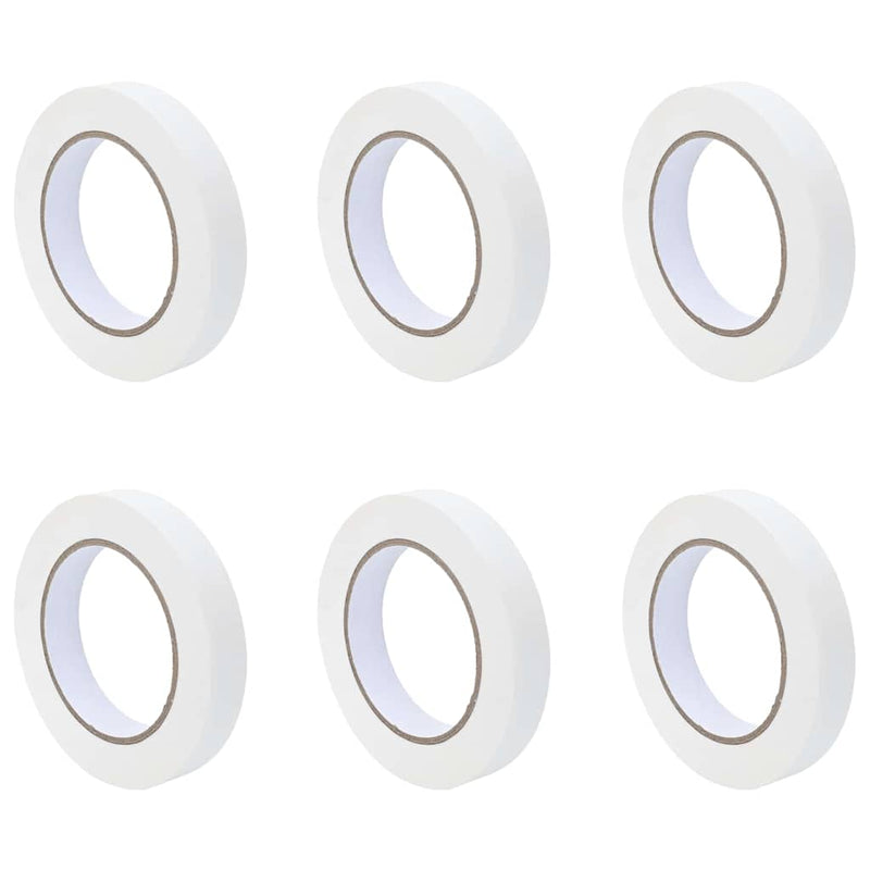 Load image into Gallery viewer, Vidaxl verf maskertapes 6 pcs wit 19mm x 50m papier
