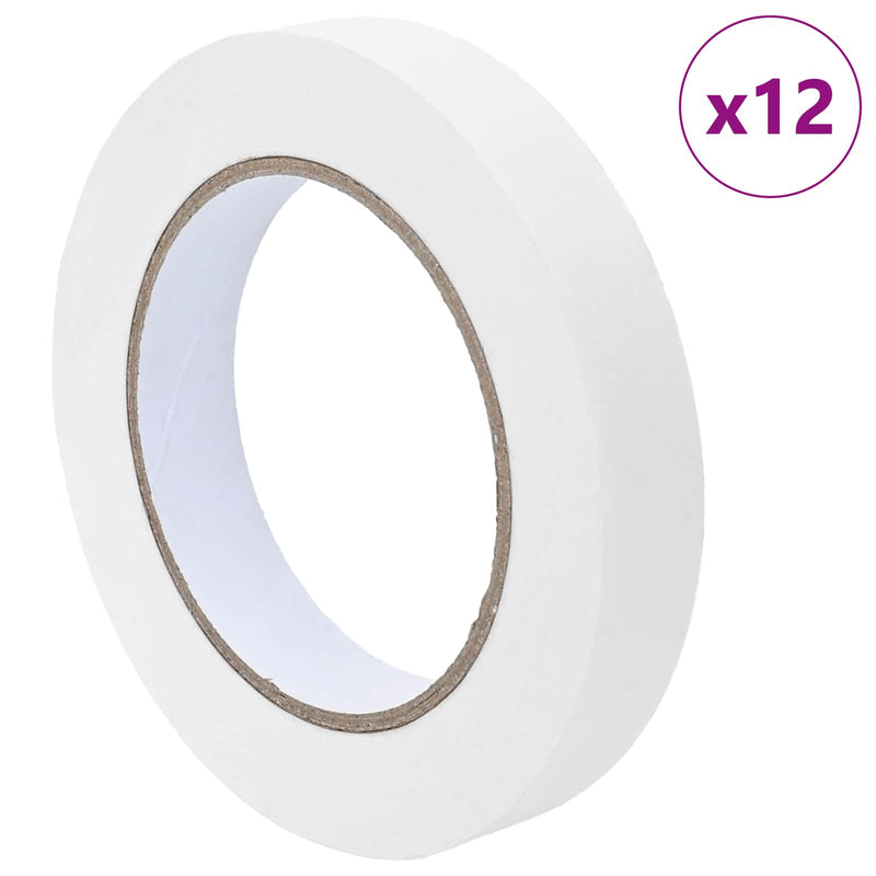 Load image into Gallery viewer, Vidaxl verf maskertapes 12 st wit 19mm x 50m papier
