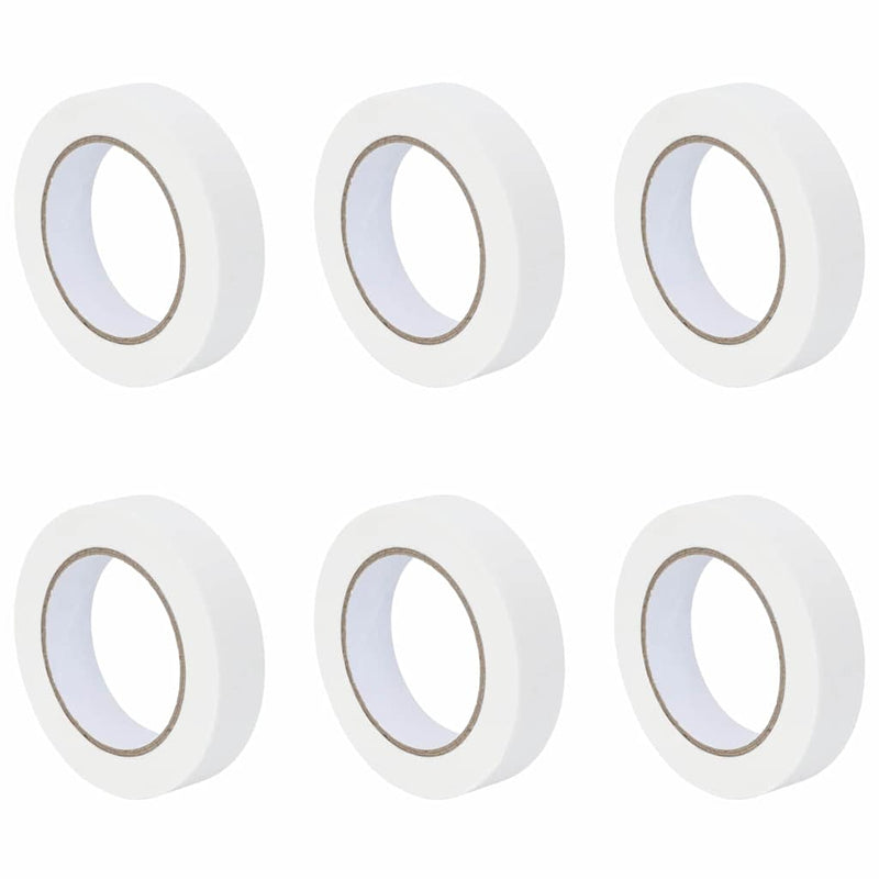 Load image into Gallery viewer, Vidaxl verf maskertapes 6 pcs wit 25mm x 50m papier
