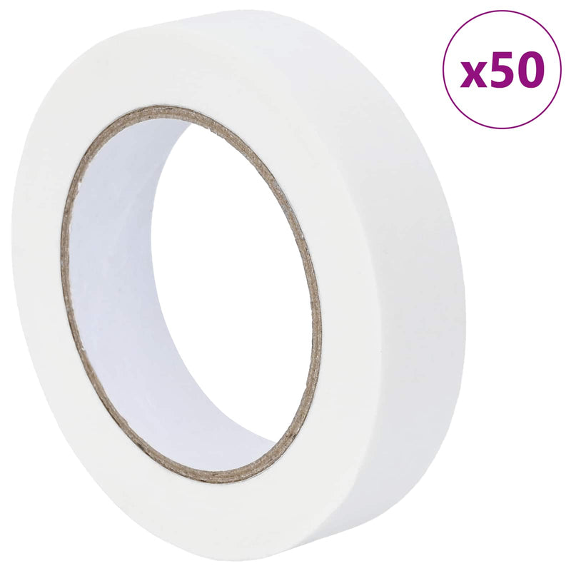 Load image into Gallery viewer, Vidaxl verf maskertapes 50 st wit 25mm x 50m papier
