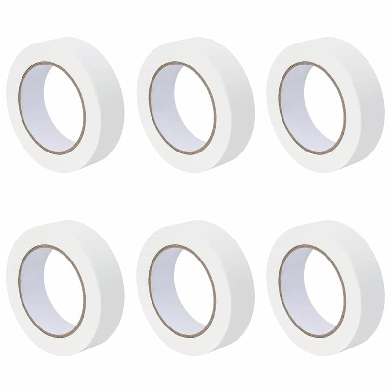 Load image into Gallery viewer, Vidaxl verf maskertapes 6 pcs wit 30mm x 50m papier
