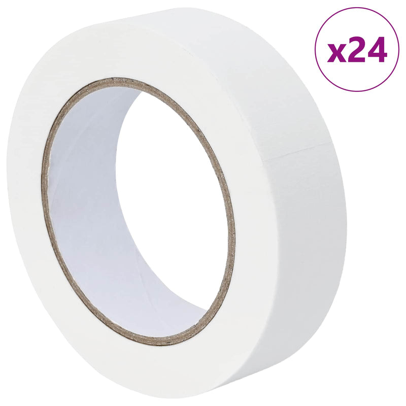 Load image into Gallery viewer, Vidaxl verf maskertapes 24 st wit 30mm x 50m papier
