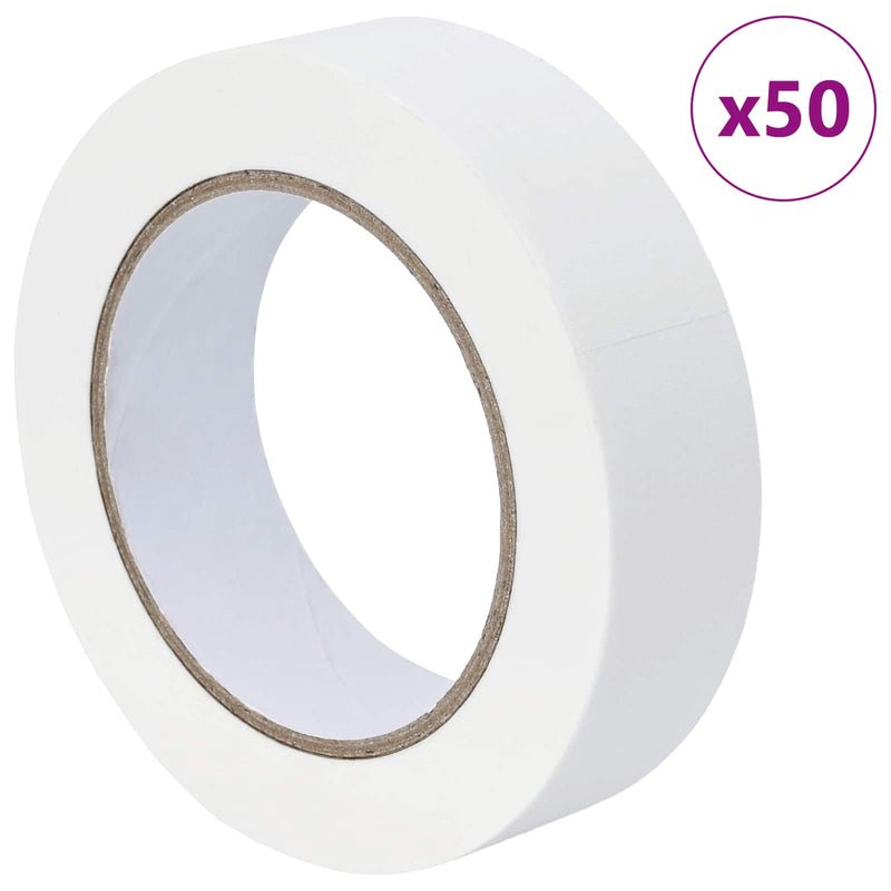 Load image into Gallery viewer, Vidaxl verf maskertapes 50 st wit 30mm x 50m papier
