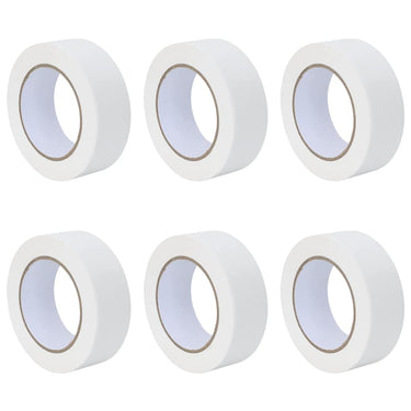 Vidaxl verf maskertapes 6 pcs wit 38mm x 50m papier