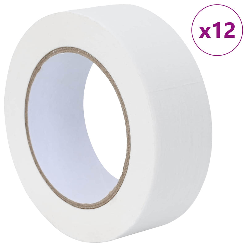 Load image into Gallery viewer, Vidaxl verf maskertapes 12 st wit 38mm x 50m papier
