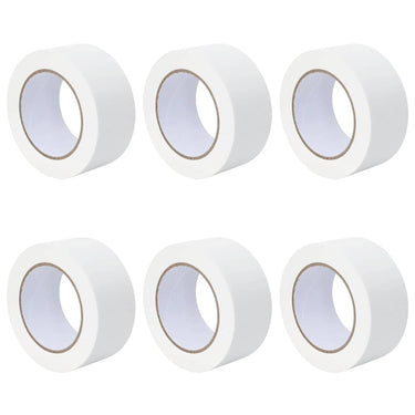Vidaxl verf maskertapes 6 pcs wit 50mm x 50m papier