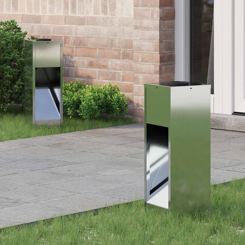Load image into Gallery viewer, Vidaxl zonne led padverlichting 2 pcs zilver gegalvaniseerd
