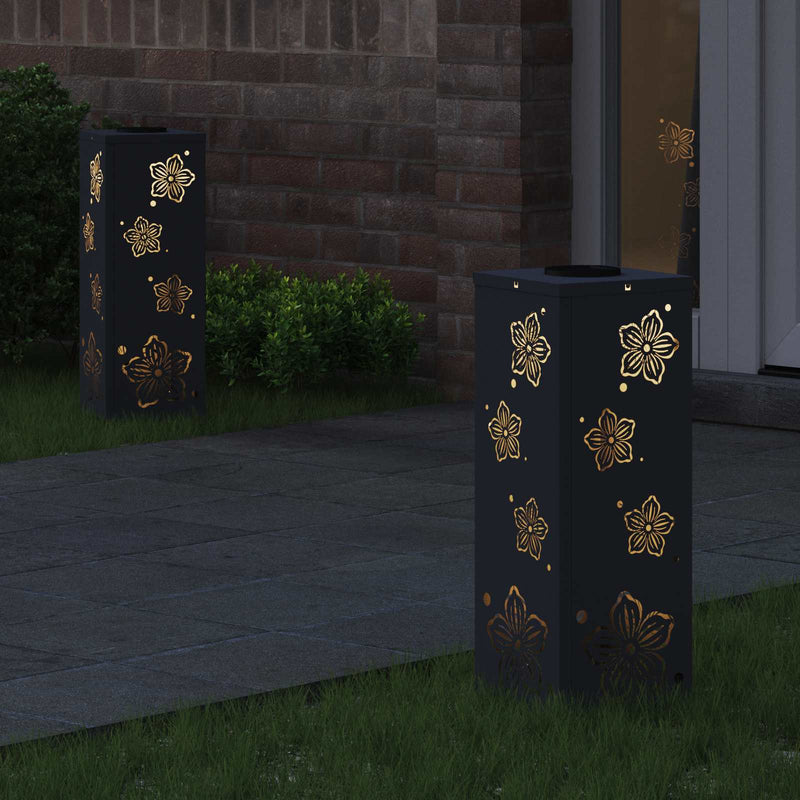 Load image into Gallery viewer, Vidaxl solar led pad licht 2 pcs antraciet koudgewalst staal
