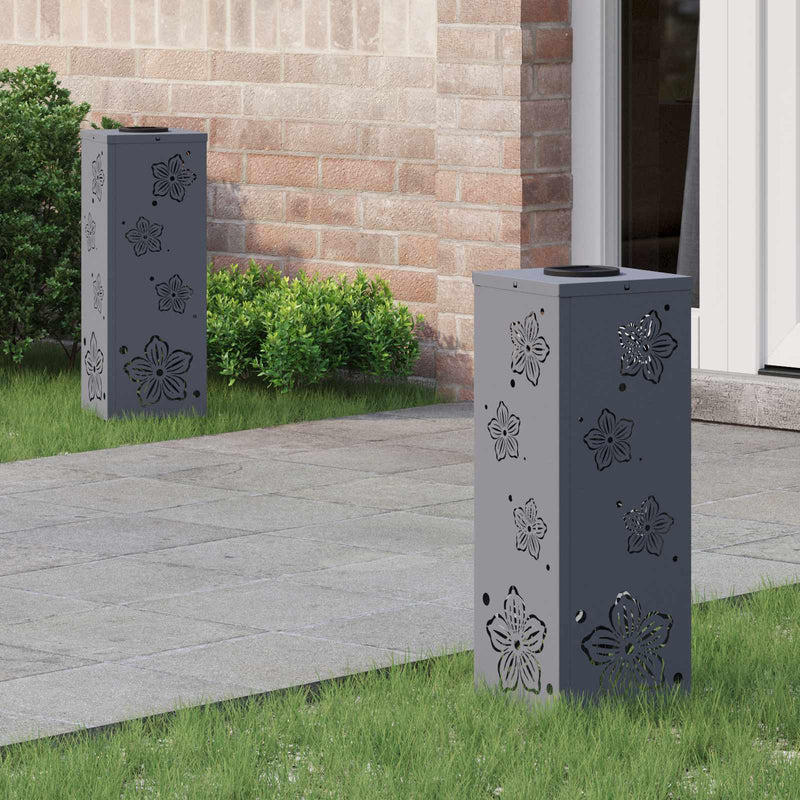 Load image into Gallery viewer, Vidaxl solar led pad licht 2 pcs antraciet koudgewalst staal
