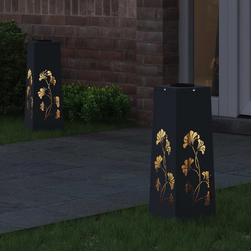 Load image into Gallery viewer, Vidaxl solar led pad licht 2 pcs antraciet koudgewalst staal
