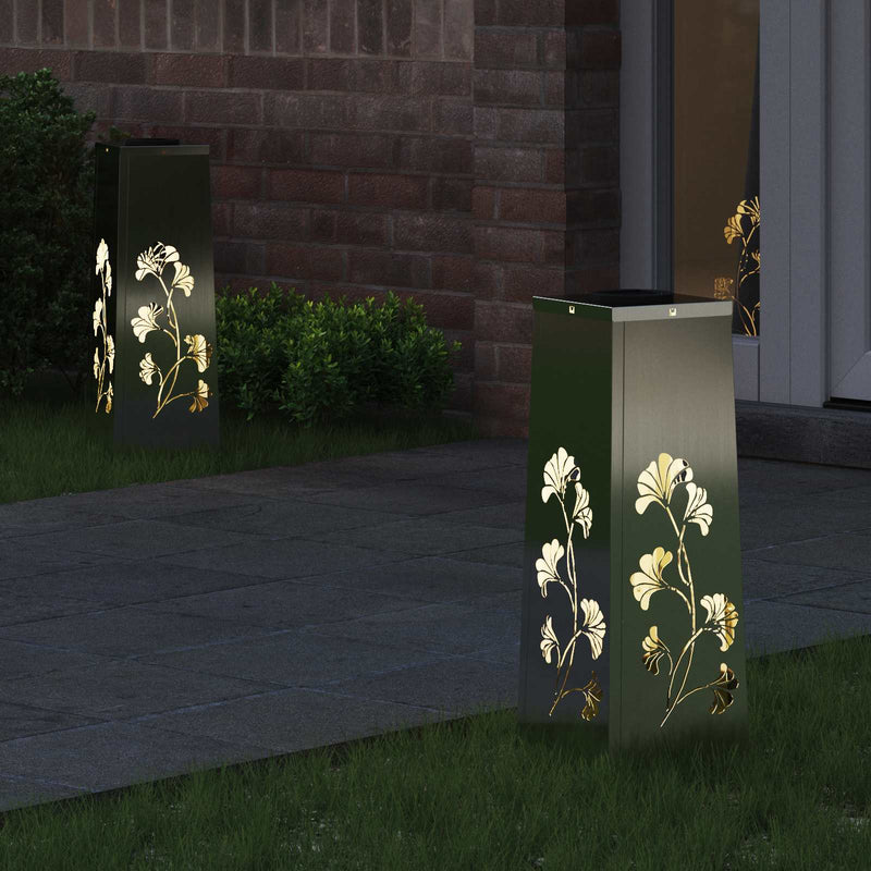Load image into Gallery viewer, Vidaxl solar led pad licht 2 pcs zilver gegalvaniseerd staal
