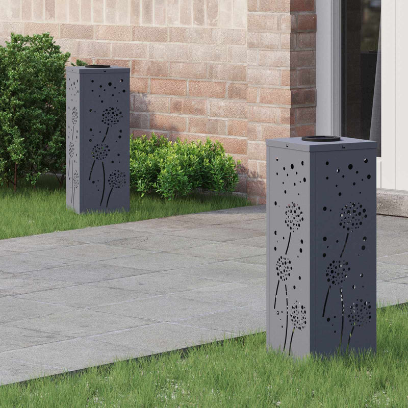 Load image into Gallery viewer, Vidaxl solar led pad licht 2 pcs antraciet koudgewalst staal
