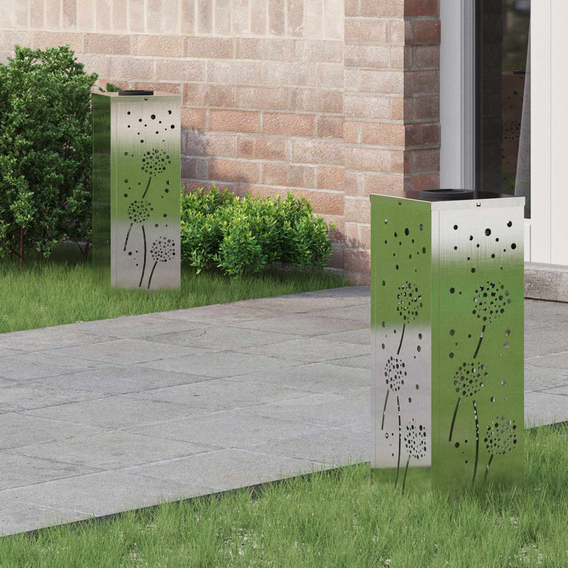 Load image into Gallery viewer, Vidaxl solar led pad licht 2 pcs zilver roestvrij staal
