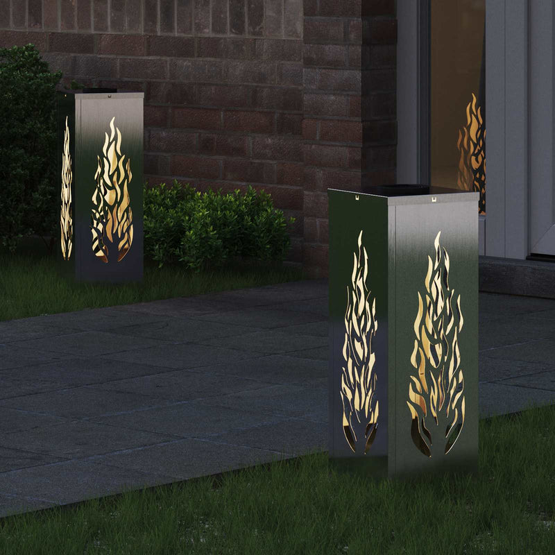 Load image into Gallery viewer, Vidaxl solar led pad licht 2 pcs zilver roestvrij staal

