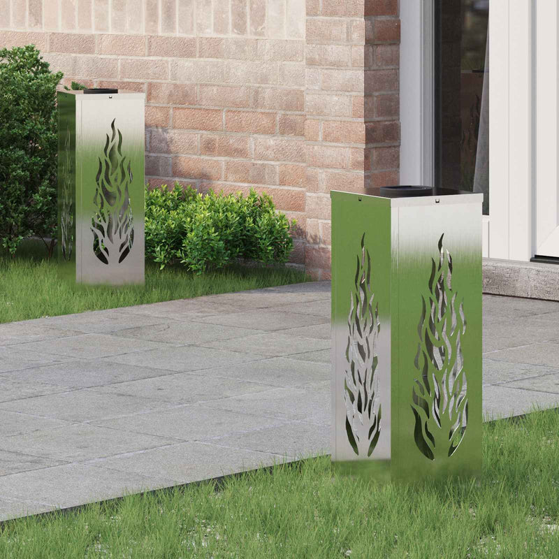 Load image into Gallery viewer, Vidaxl solar led pad licht 2 pcs zilver roestvrij staal
