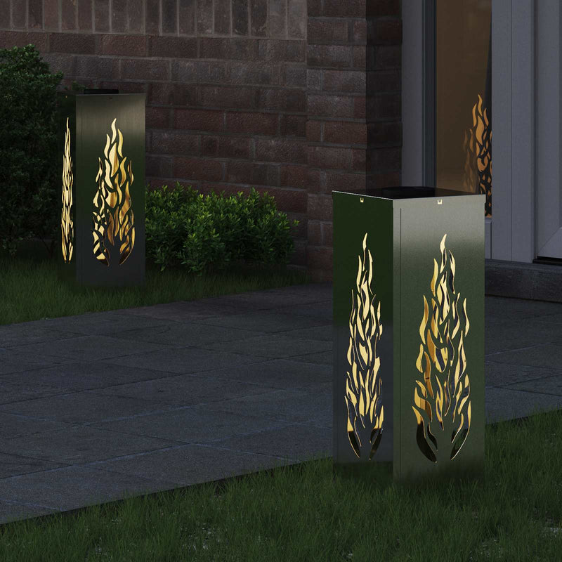 Load image into Gallery viewer, Vidaxl solar led pad licht 2 pcs zilver gegalvaniseerd staal
