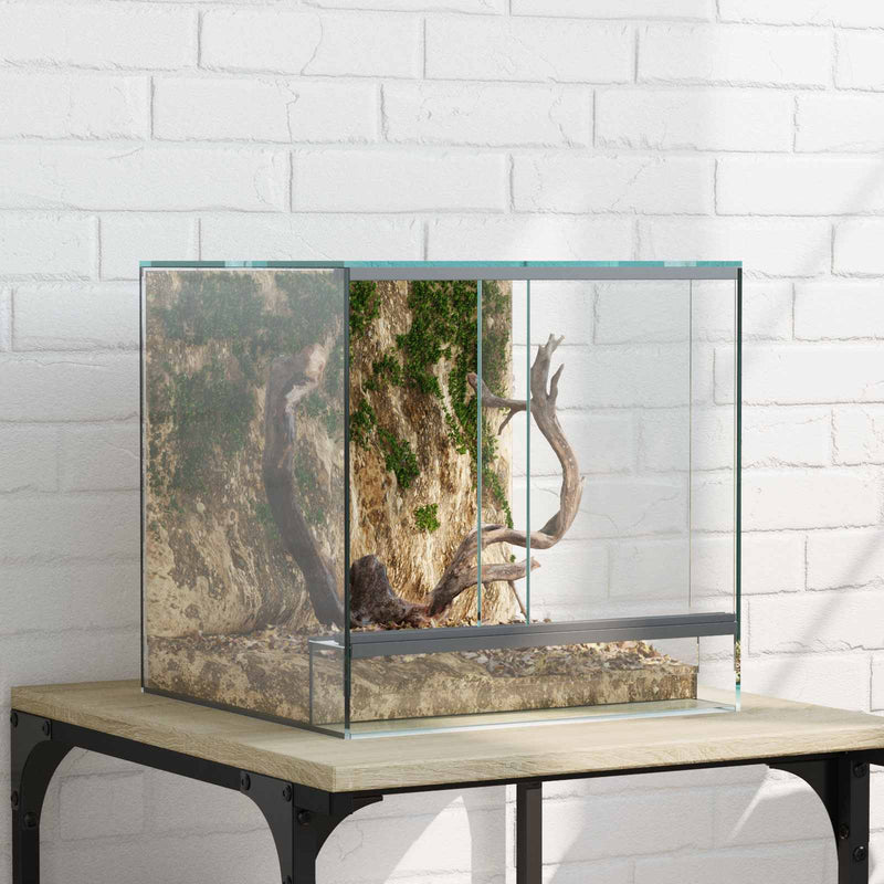 Load image into Gallery viewer, Vidaxl terrarium met opslag doorzichtig 30 x 30 x 30 cm glas
