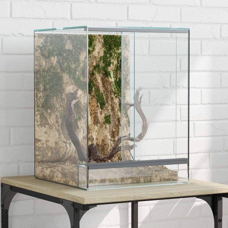 Load image into Gallery viewer, Vidaxl terrarium met opslag doorzichtig 30 x 30 x 40 cm glas
