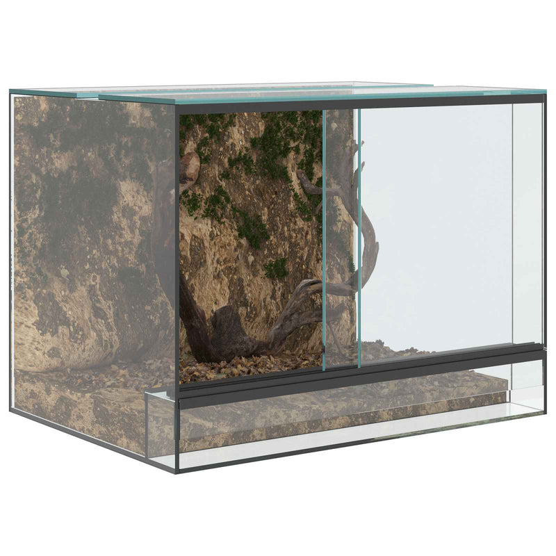 Load image into Gallery viewer, Vidaxl terrarium met opslag doorzichtig 40 x 30 x 30 cm glas
