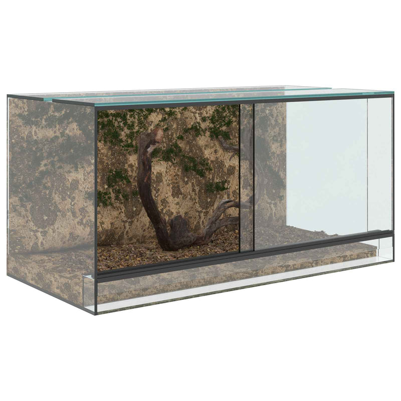 Load image into Gallery viewer, Vidaxl terrarium met opslag doorzichtig 80 x 40 x 40 cm glas
