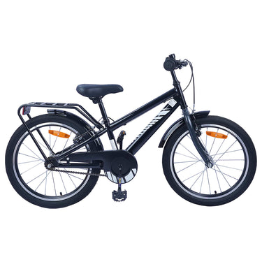 Vidaxl kinderfiets 20 inch voor 6-11 jaar oud zwart