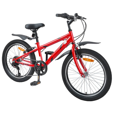 Vidaxl kinderfiets 20 inch 6-speed voor 6-11 jaar oud rood