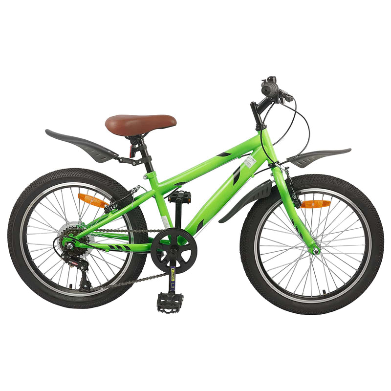 Load image into Gallery viewer, Vidaxl kinderfiets 20 inch 6-speed voor 6-11 jaar oud groen
