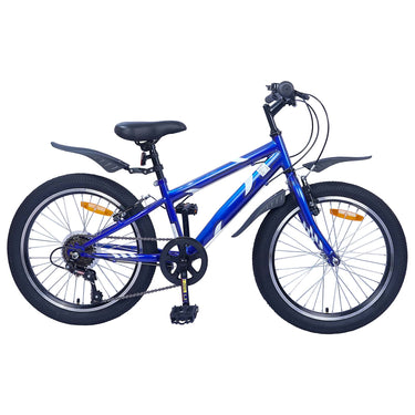 Vidaxl kinderfiets 20 inch 6-speed voor 6-11 jaar oud donkerblauw