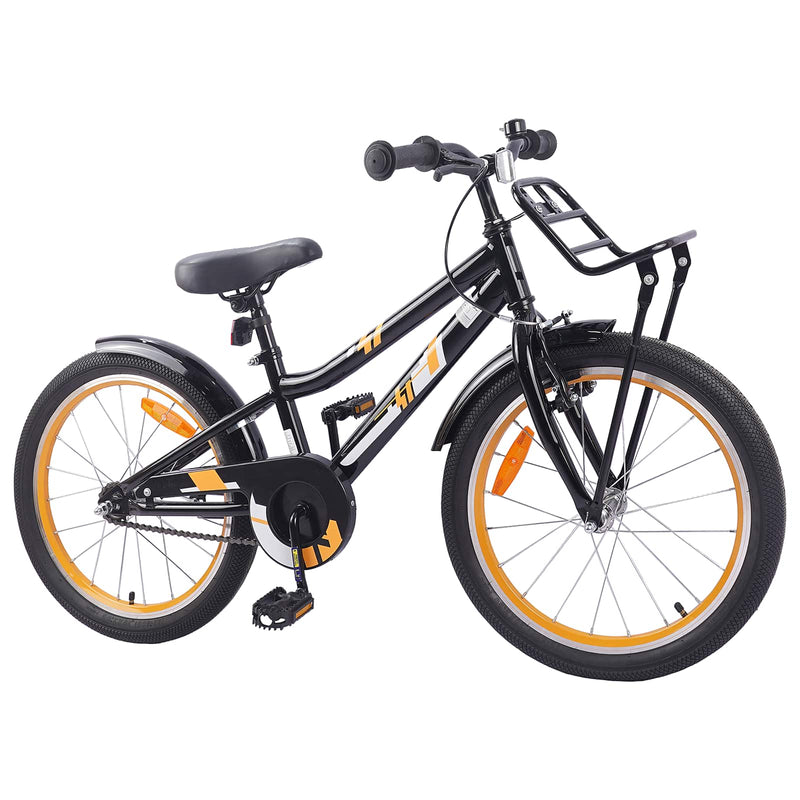 Load image into Gallery viewer, Vidaxl kinderfiets 20 inch voor 6-11 jaar oud oranje zwart
