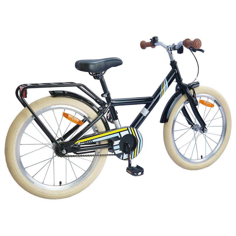 Load image into Gallery viewer, Vidaxl kinderfiets 20 inch voor 6-11 jaar oud zwart
