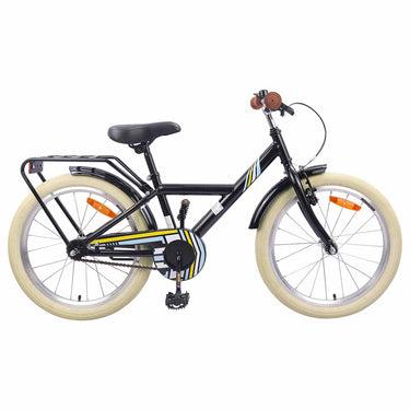 Vidaxl kinderfiets 24 inch voor 8-12 jaar oud zwart