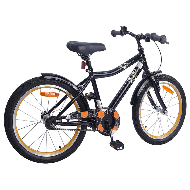 Load image into Gallery viewer, Vidaxl kinderfiets 20 inch voor 6-11 jaar oud zwart
