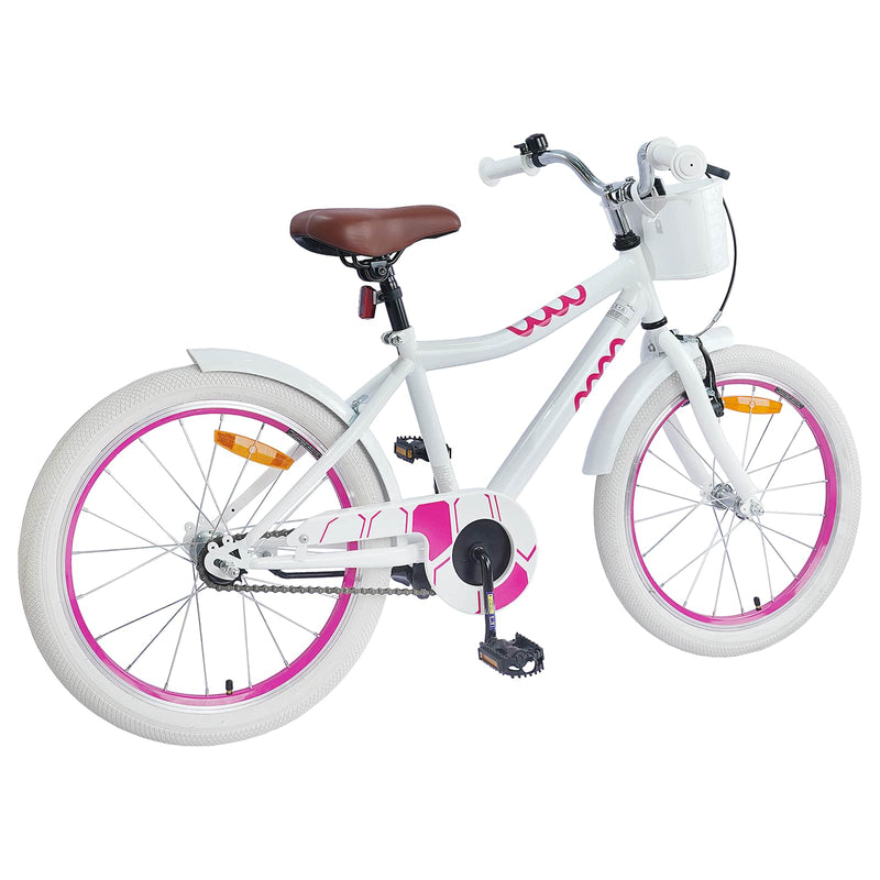 Load image into Gallery viewer, Vidaxl kinderfiets 20 inch voor 6-11 jaar oud wit
